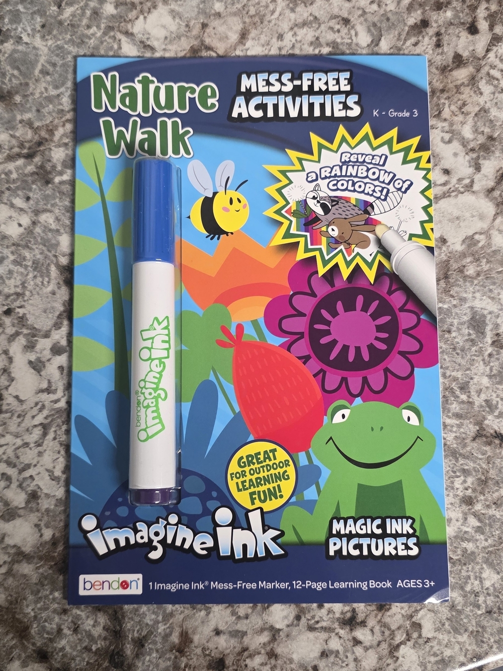 Imagine Ink Nature Walk Magic Ink Activity Book with Blue Marker